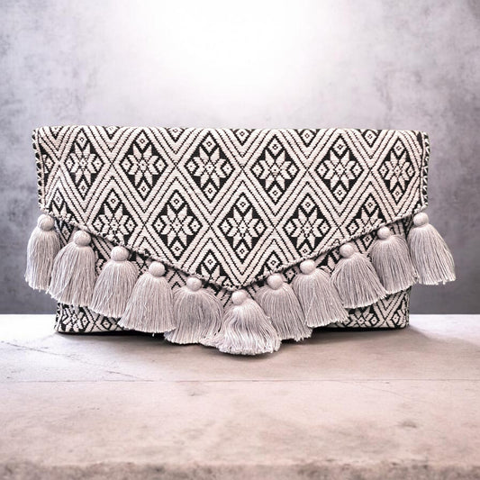 Clutch negro gris